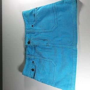 Roxy Blue Corduroy Mini Skirt. Size 0